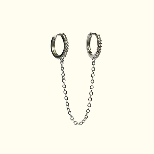 Candongas con cadena Eimy - 1 unidad